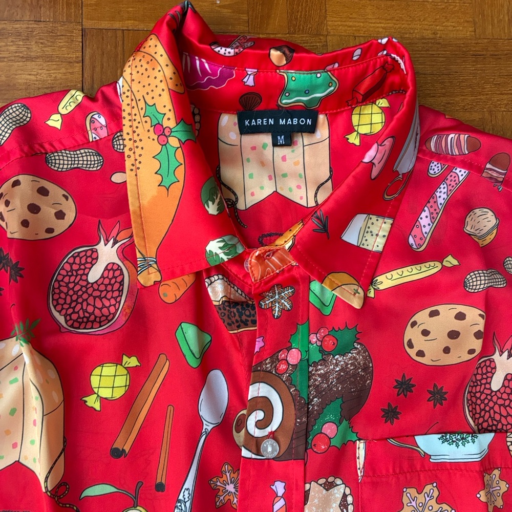 New Karen Mabon Holiday Feast PJ set (size medium) - Picture 5 of 9